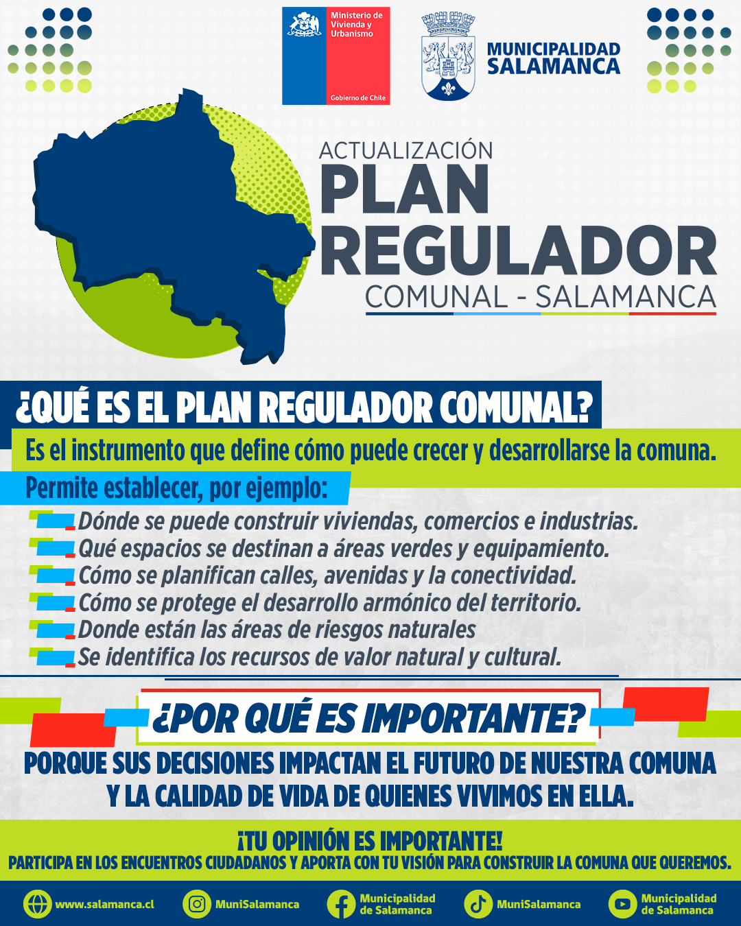 Gráfica informativa Plan Regulador Comunal